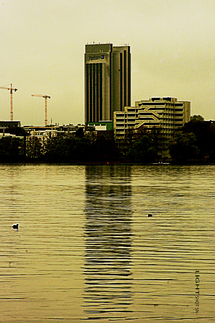 Alster bei Regen