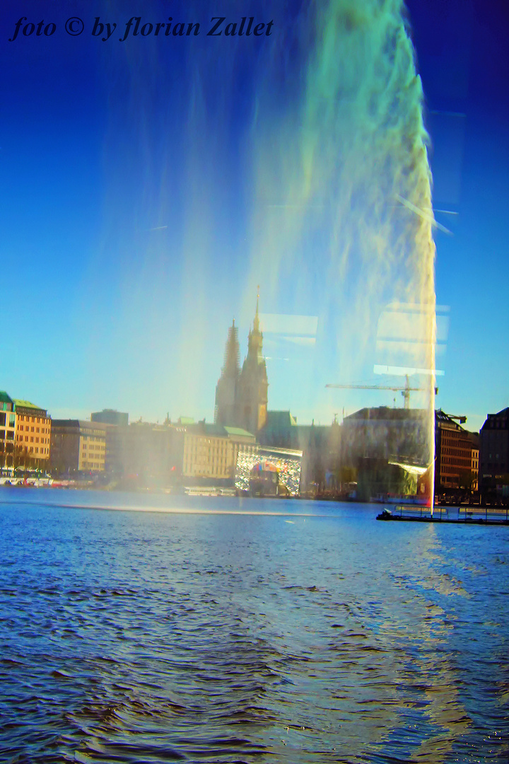 Alster Fontaine am Tage