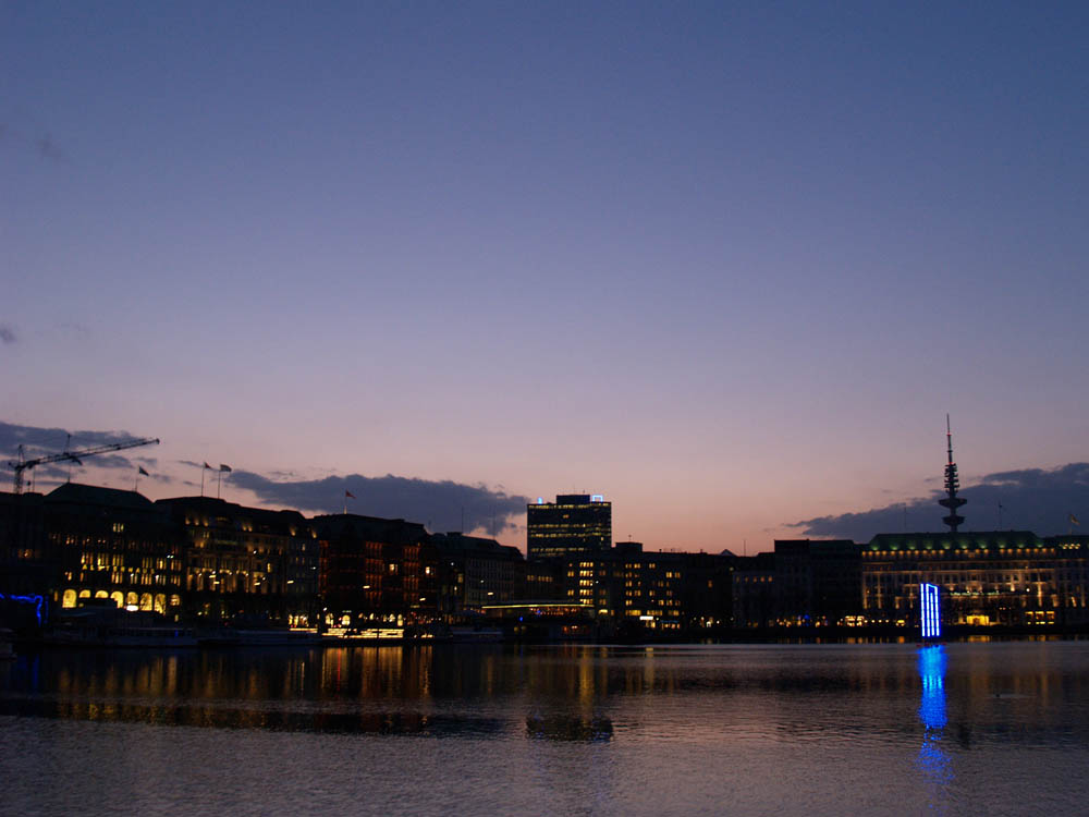 Alster im Sonnuntergang