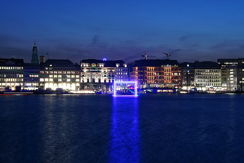 Alster in blau