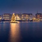 Alster Panorama zur Weihnachtszeit