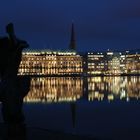 Alster zur blauen Stunde