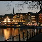 Alsterblick im Weihnachtsglanz - View of the Alster with Christmas decoration