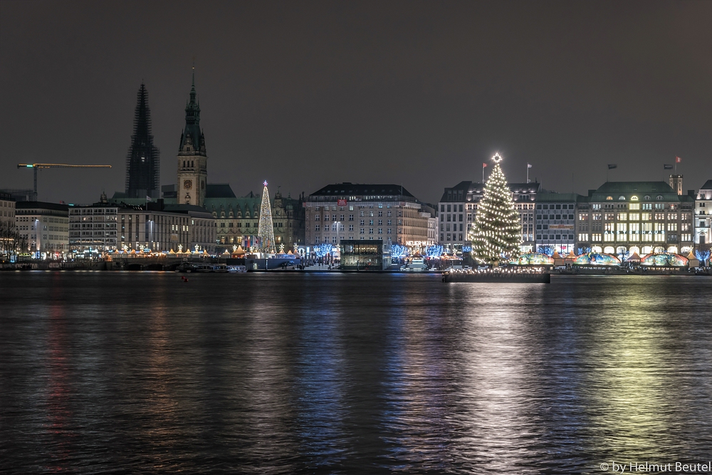 Alsterblick - weihnachtlicher Jungfernstieg