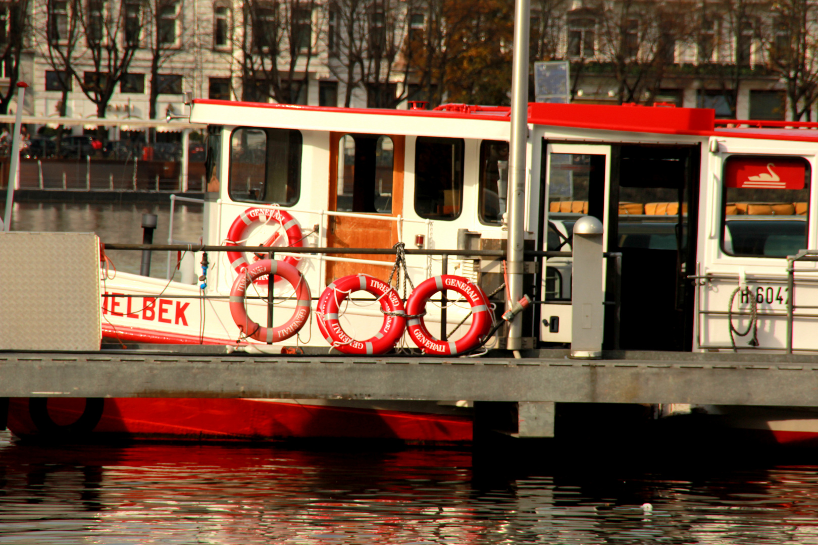 Alsterboot im Herbst