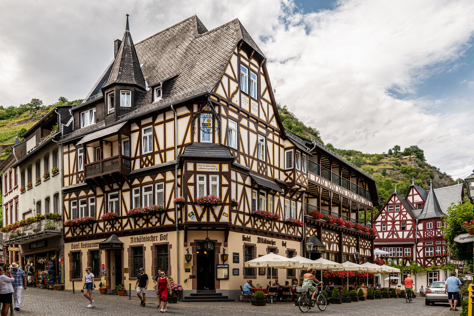 "Alt Kölnischer Hof" und "Altes Haus" in Bacharach 06.07.2019