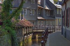 Alt-Stadt Goslar am Frühenmorgen