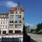 Alt - und Neu - Berlin an der alten Mühlendammbrücke