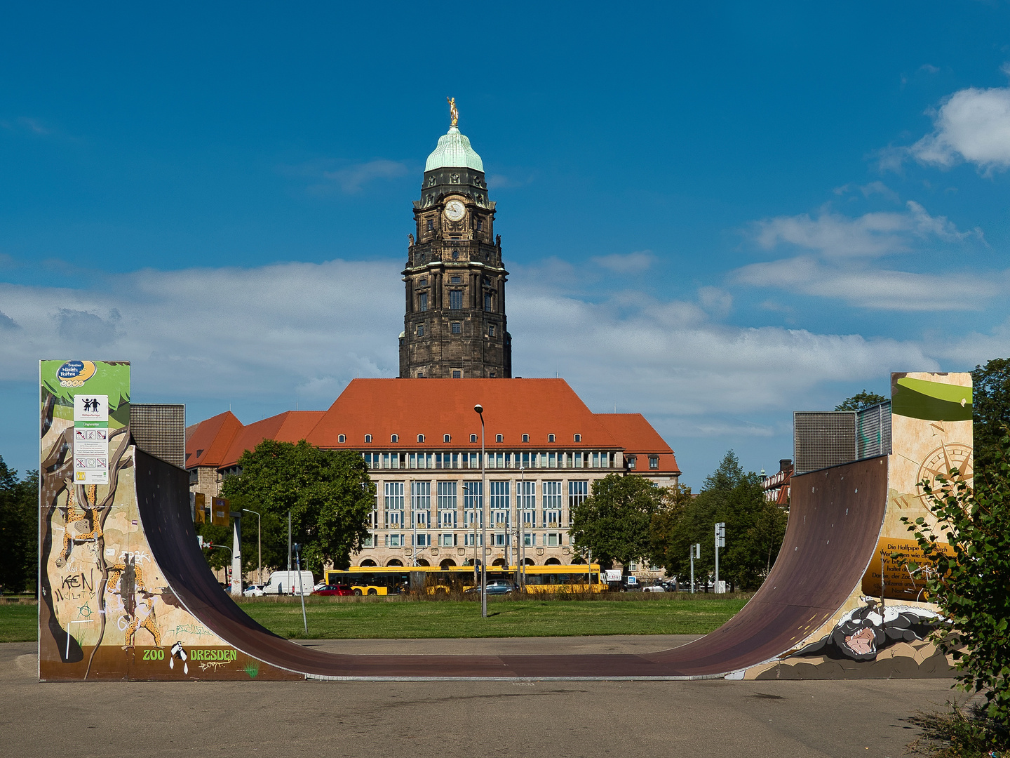 Alt und neu in Dresden