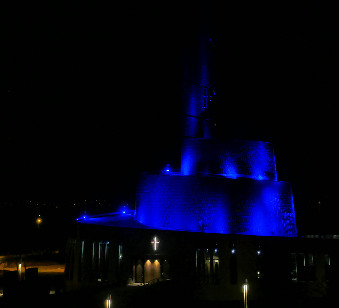 Alta Nordlichtkathedrale bei Nacht