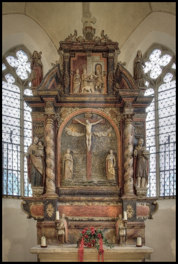 Altar der alten Kirche St. Johannes Baptist in Mesum