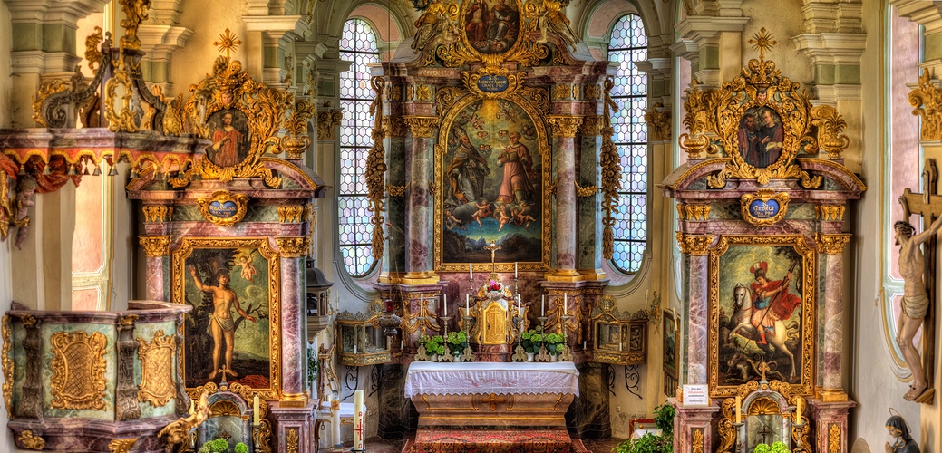 Altar der Filial- und Wallfahrtskirche St. Marinus und Anian