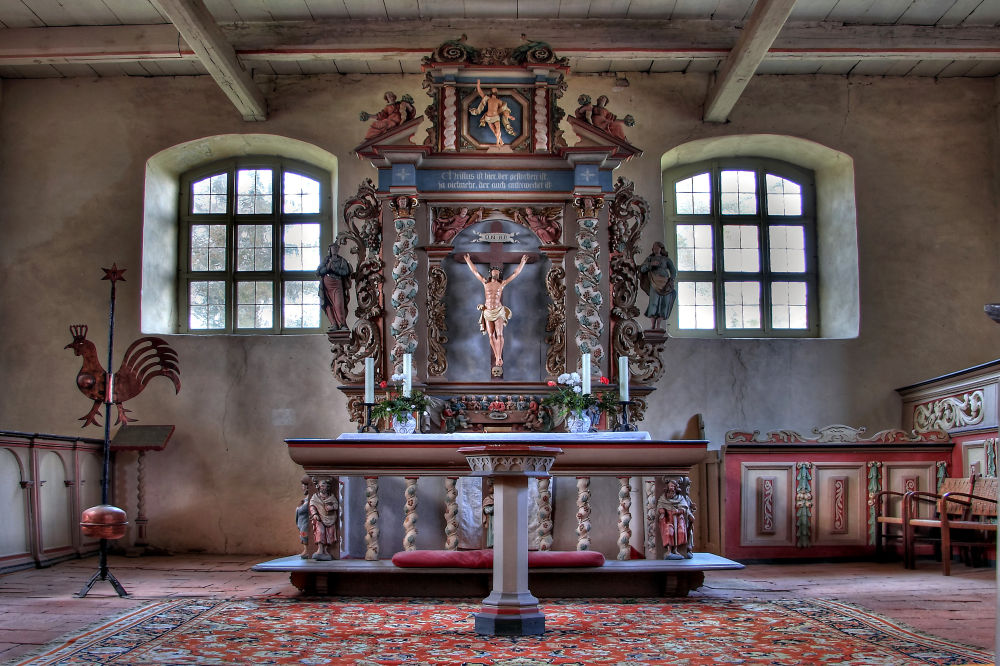 Altar einer Dorfkirche