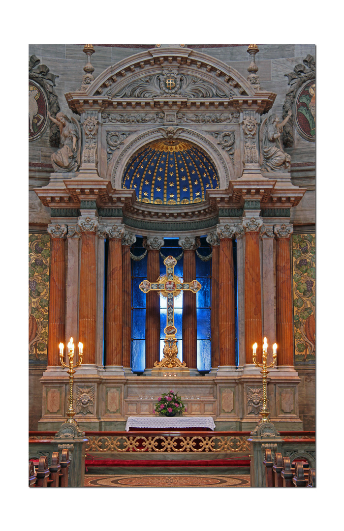 Altar in der Frederiks Kirke in Kopenhagen (Marmorkirche)