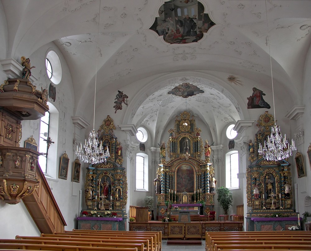 Altar in der Kirche von Wassen