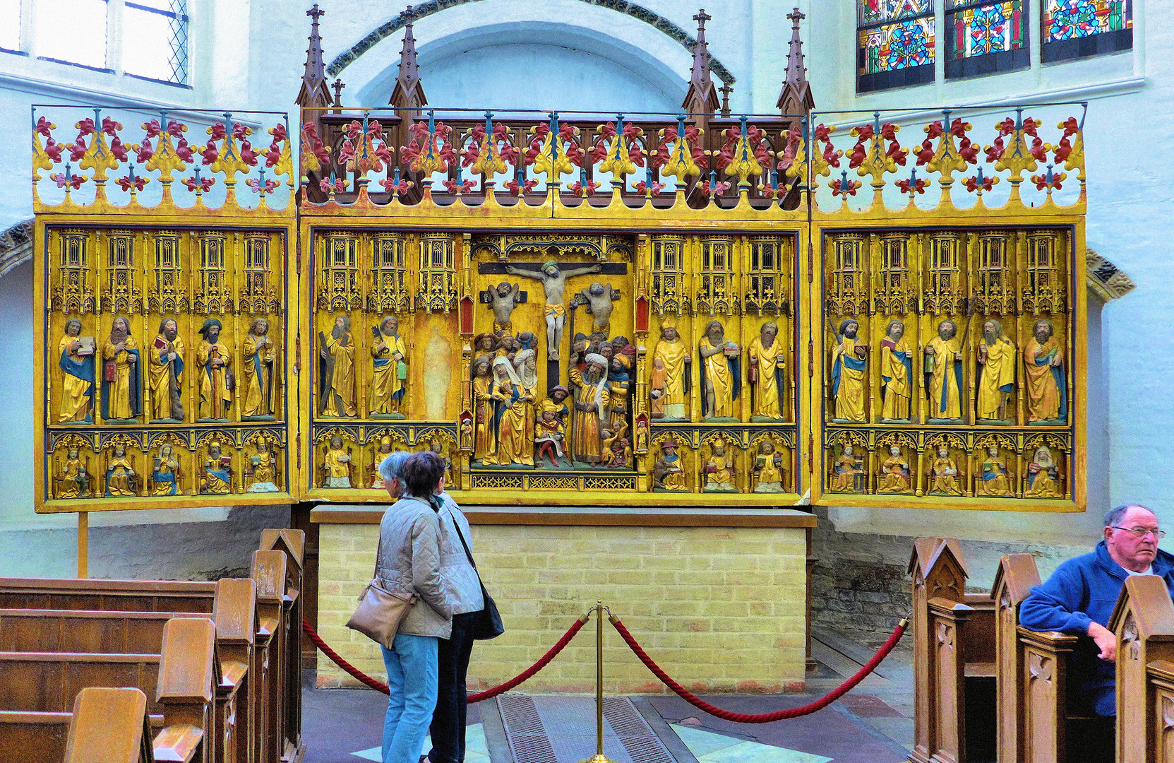 Altar in der Marienkirche Rostock