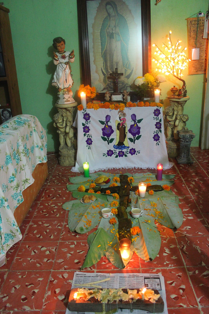 Altar Tabasqueño del 2 de Noviembre en México.