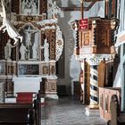 Altar und Kanzel der Meisdorfer Kiche