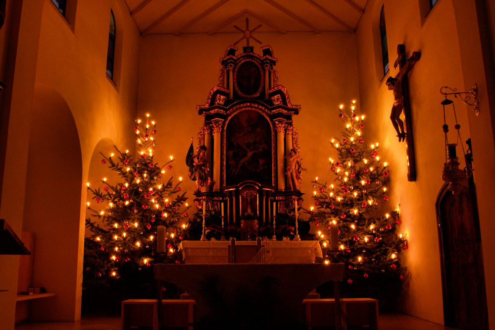 Altar von St. Laurentius Kirche in Wörth a.d.Isar