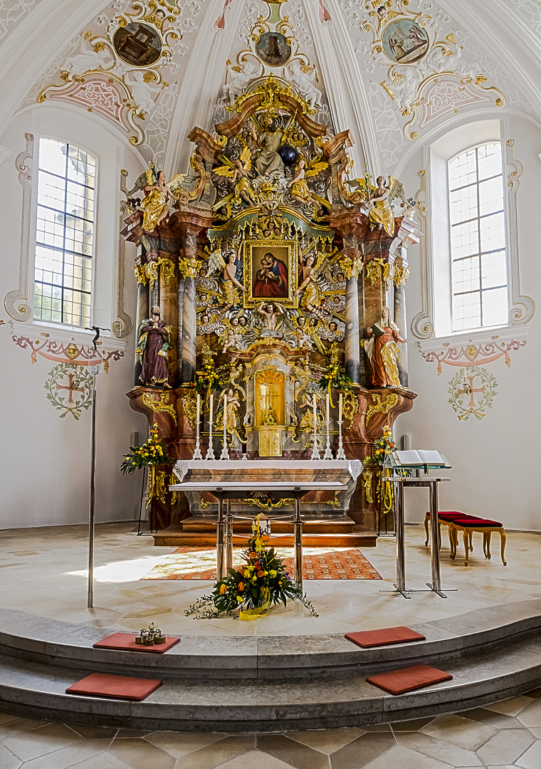Altar Wallfahrtskiche Mariahilf in Neumarkt, Oberpfalz, Bayern