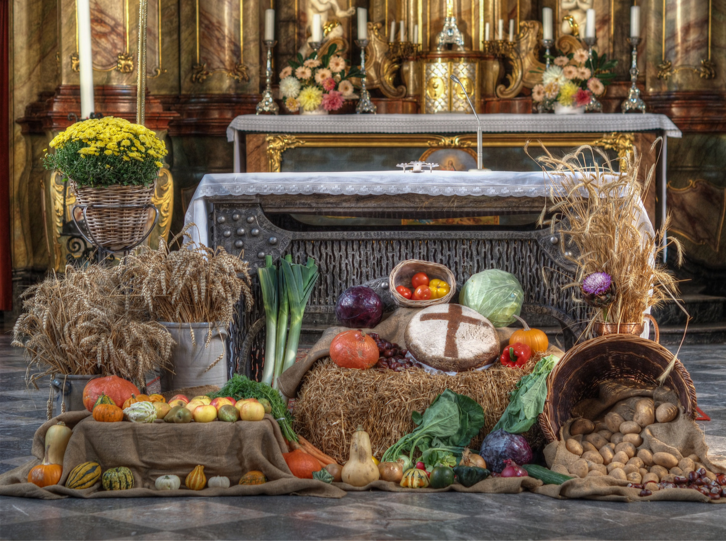 Altar zum Erntedank