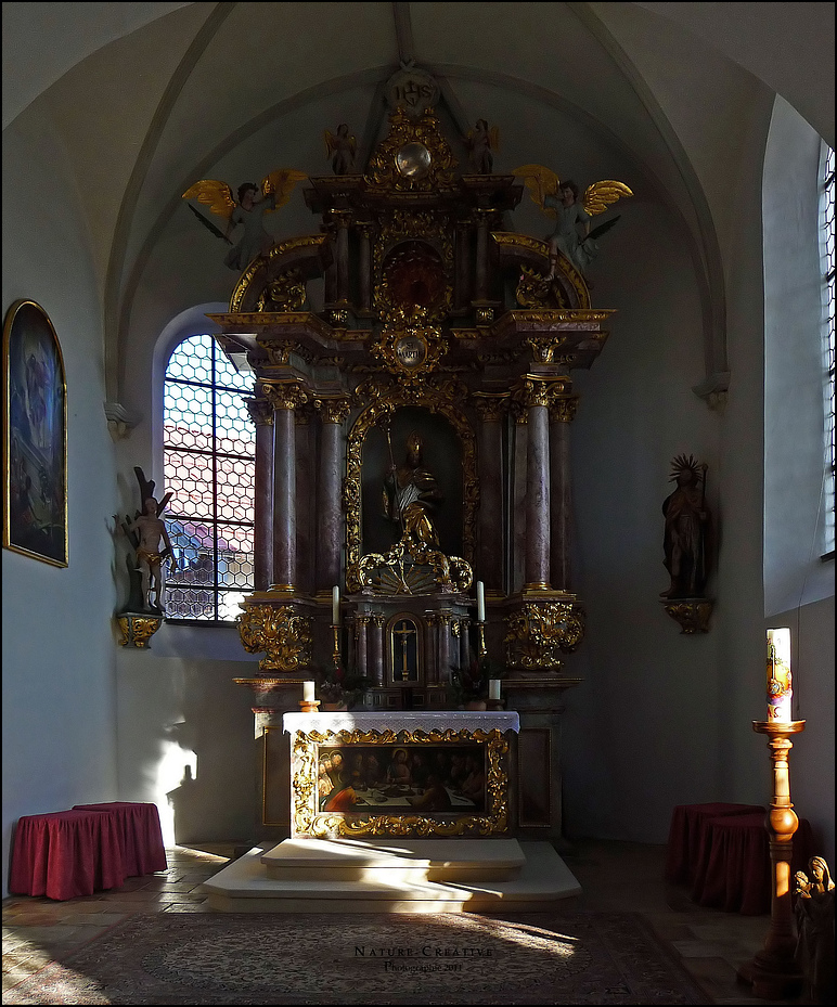 "Altarblick Kirche St. Martin in Hinang"