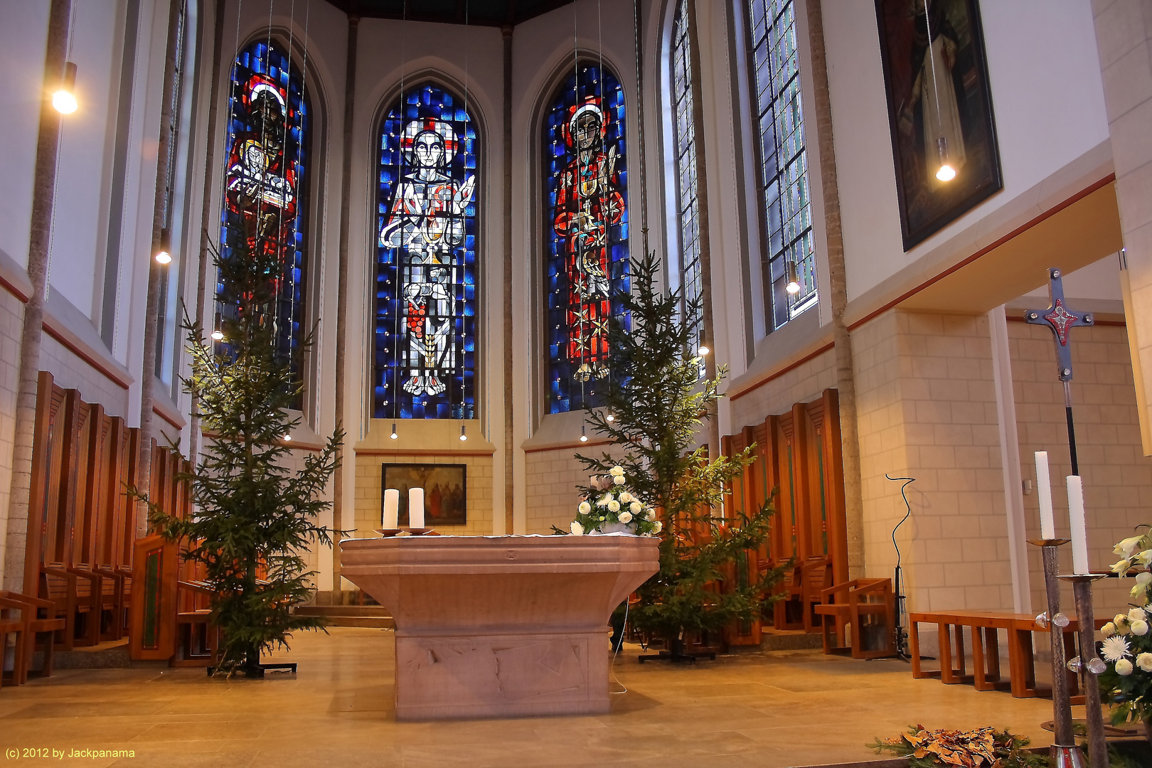 Altarraum der Abteikirche Hamborn in Duisburg Foto & Bild ...