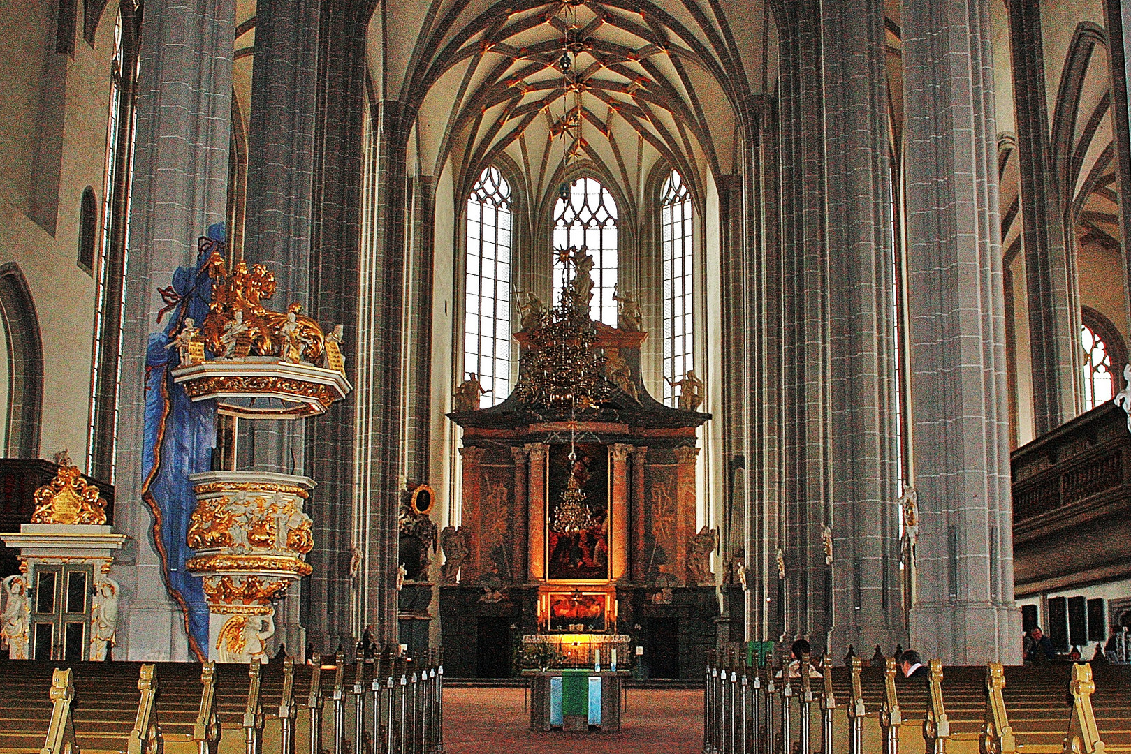 Altarraum evangelisch lutherische Pfarrkirche St.Peter und Paul in Görlitz