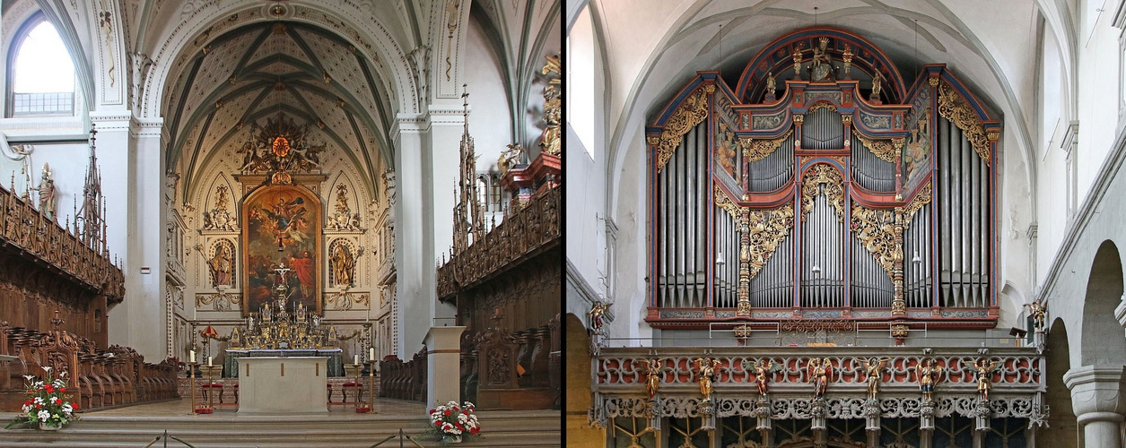 Altarraum und Orgel des Konstanzer Münster