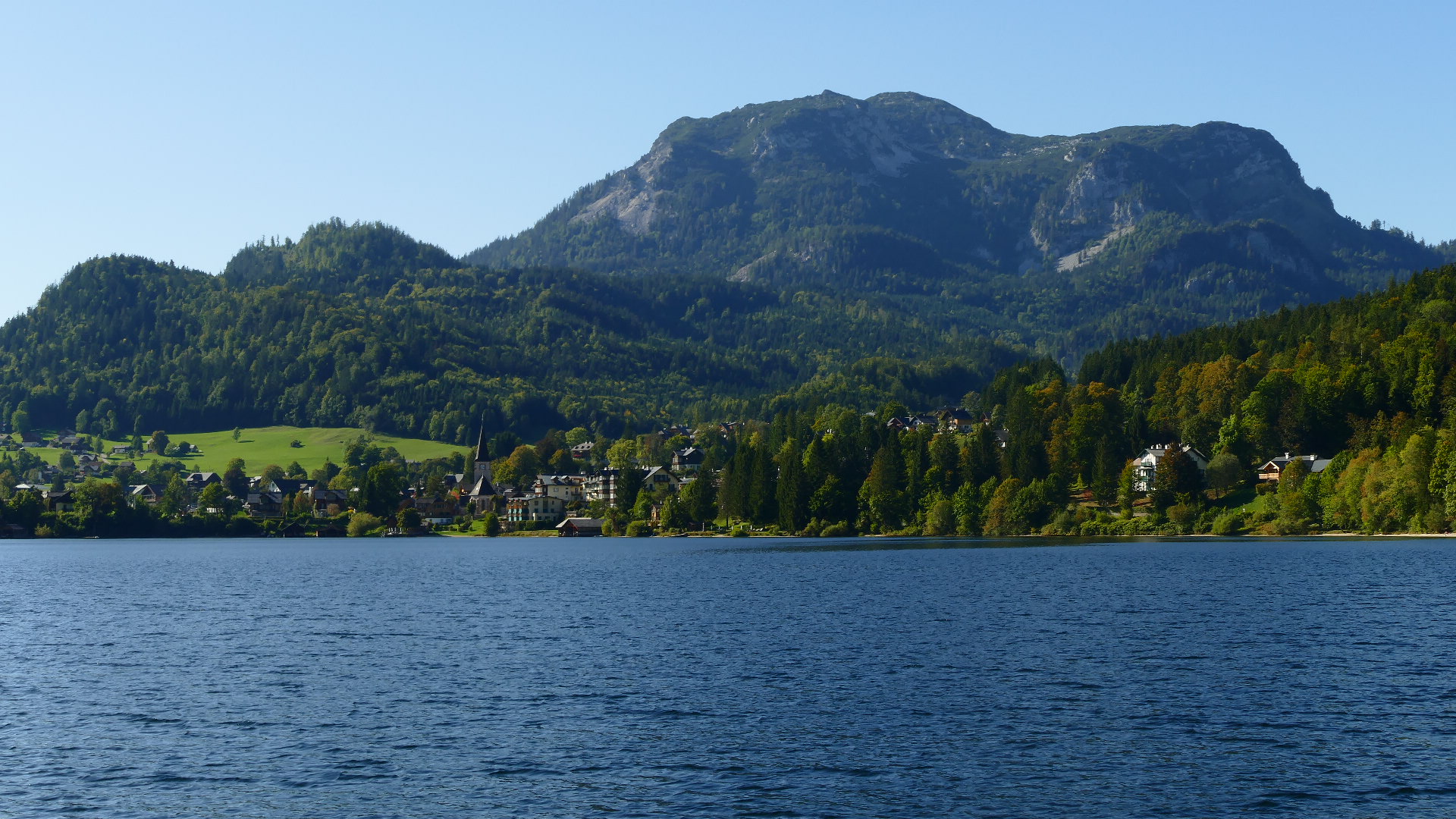 Altaussee - blauer See, blauer Himmel