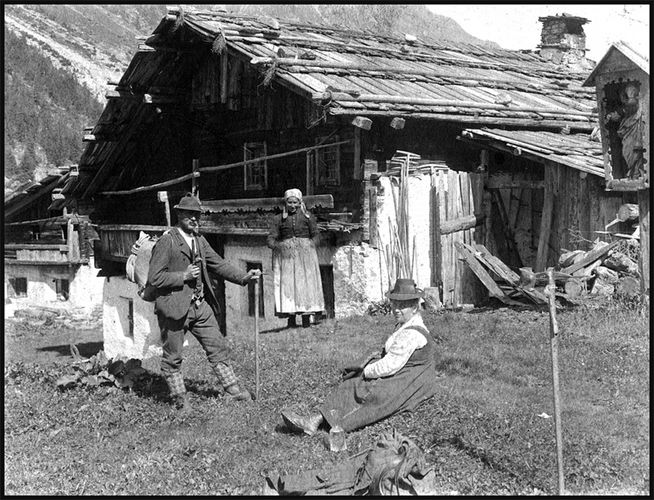 Alte Aufnahme um 1900 Pitztal Tirol