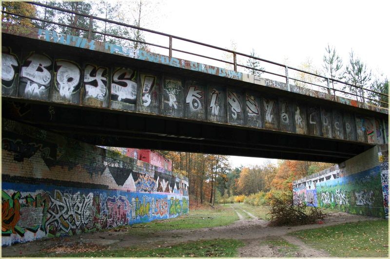 alte Autobahn ehemaliges Grenzgebiet Dreilinden