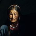 Alte Bäuerin in Ladakh, Indien
