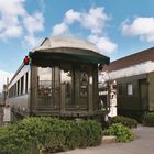 alte Bahnwagons in Calistoga/Californien