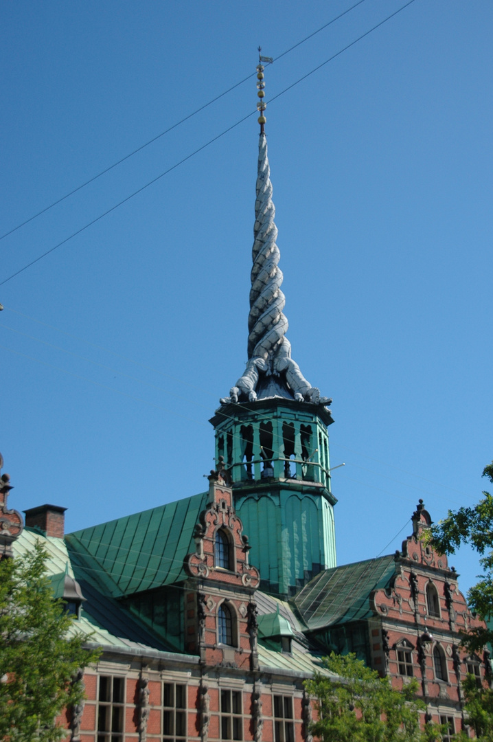 Alte Börse mit dem Drachenturm in Kopenhagen