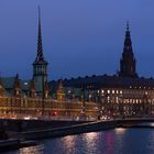 Alte Börse und Schloß Christiansborg in Kopenhagen