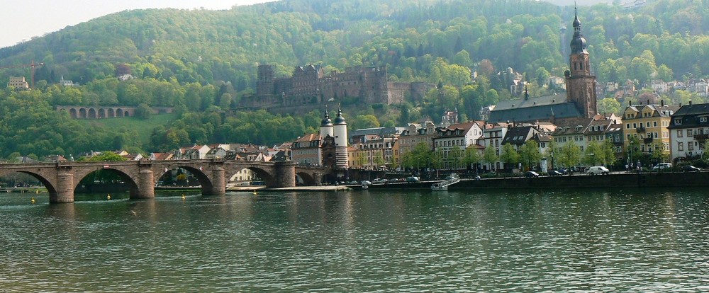 Alte Brücke Heidelberg mit Schloß