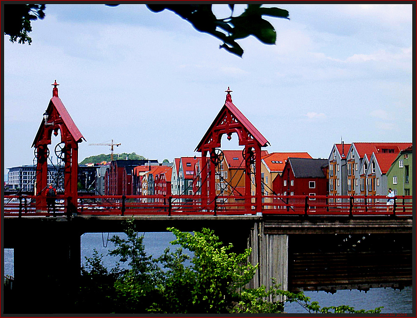 Alte Brücke in Trondheim