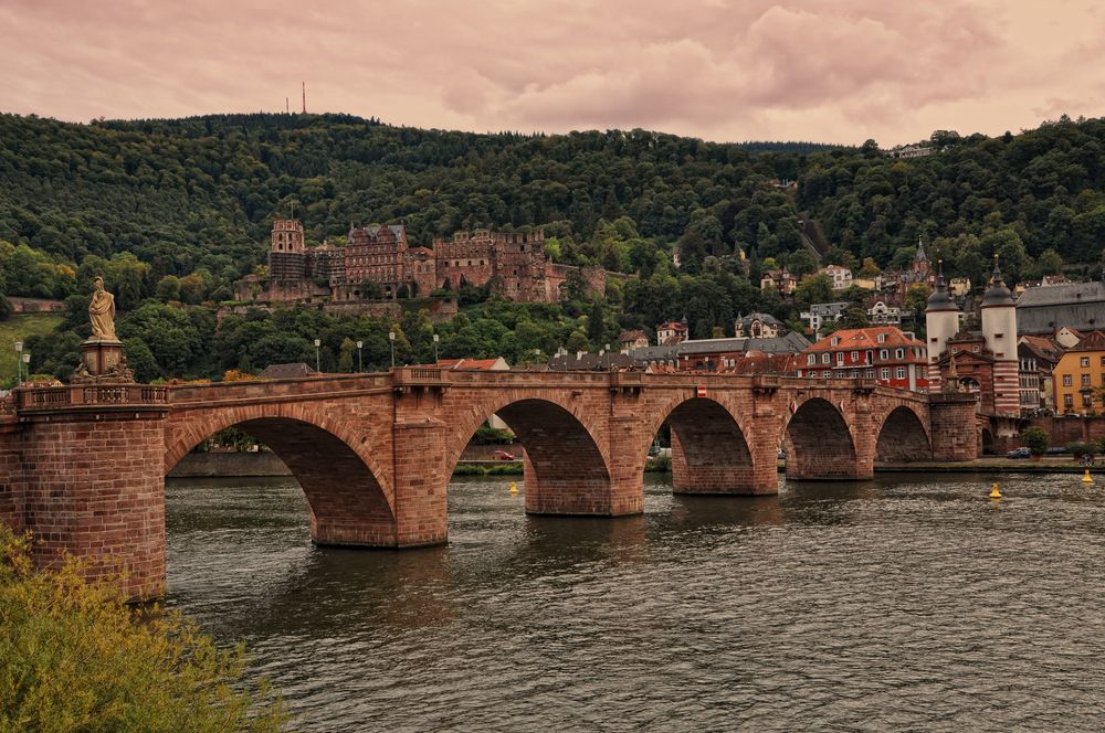 Alte Brücke und Schloss Heidelberg