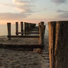 Alte Buhnen am Strand von Zingst