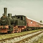 Alte Dampflok Zug