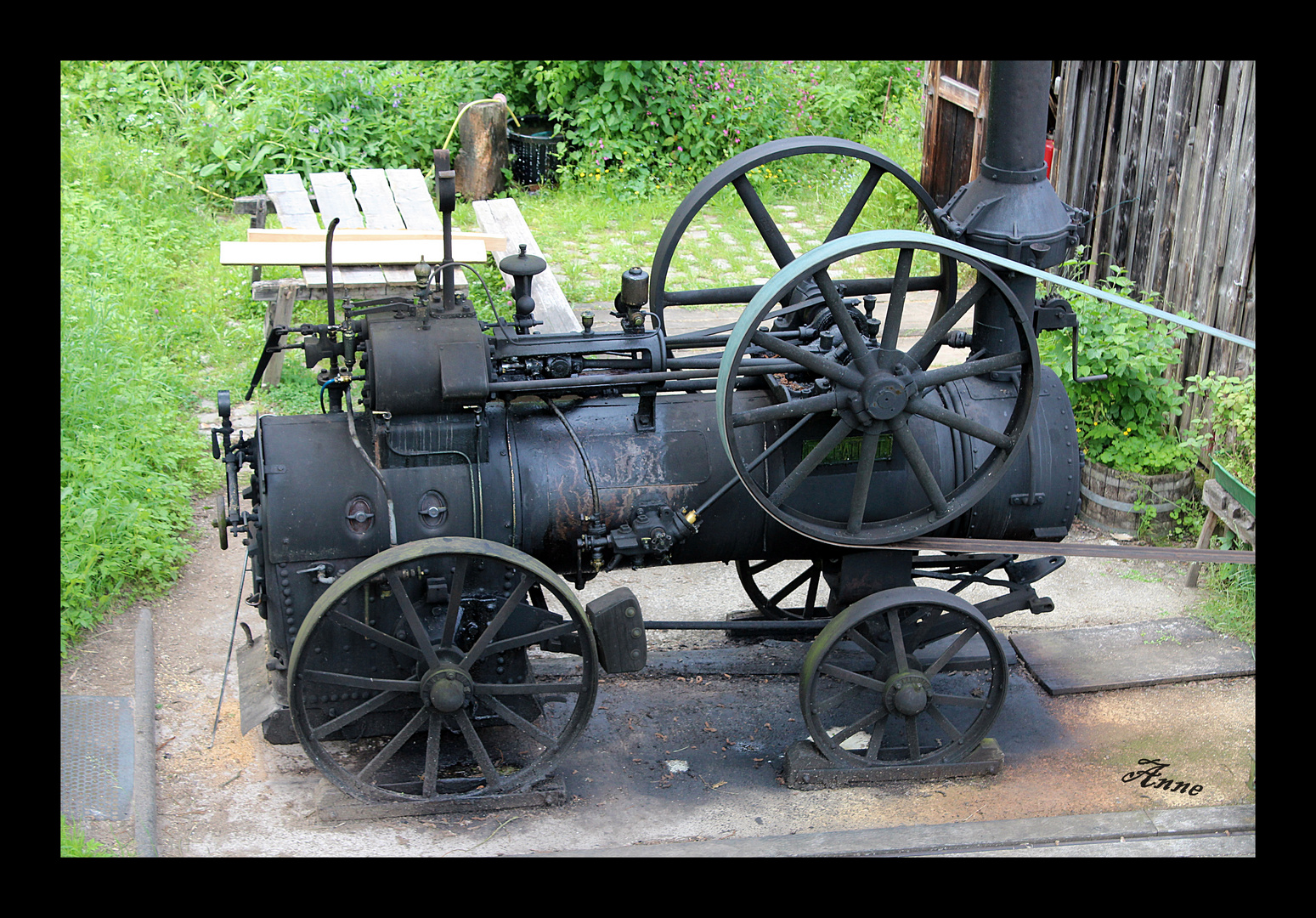 Alte Dampfmaschine im Freilichtmuseum Hagen