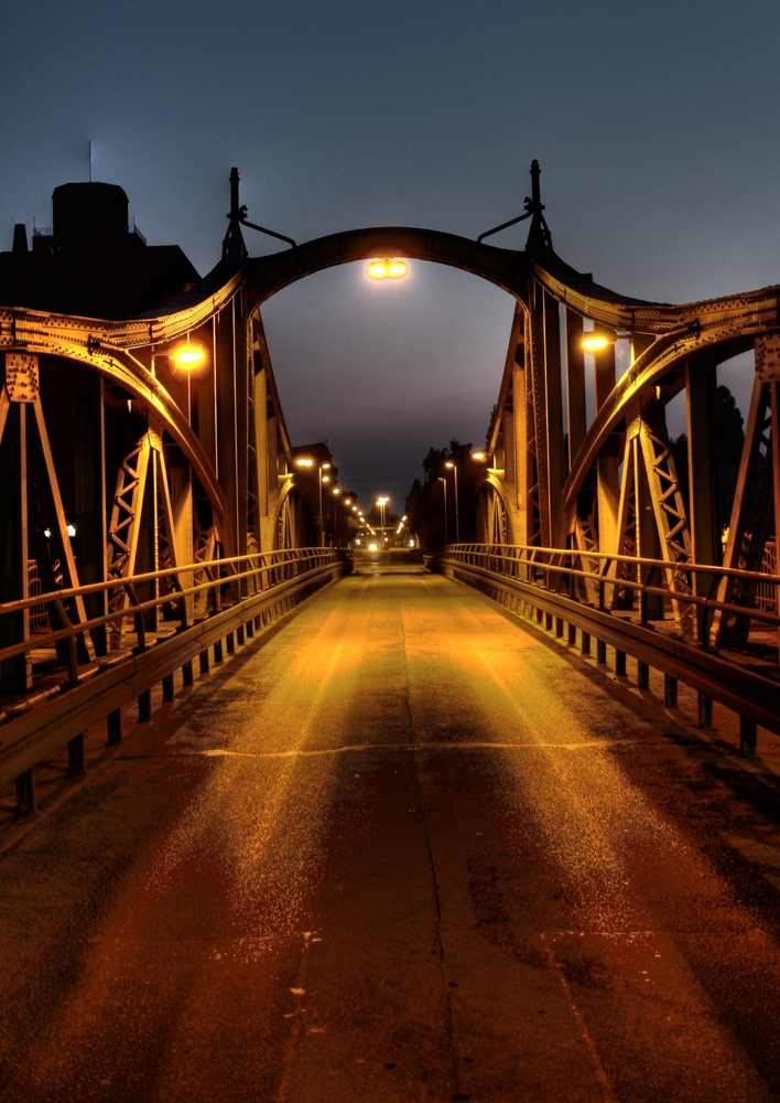 Alte Drehbrücke im Krefelder Hafen