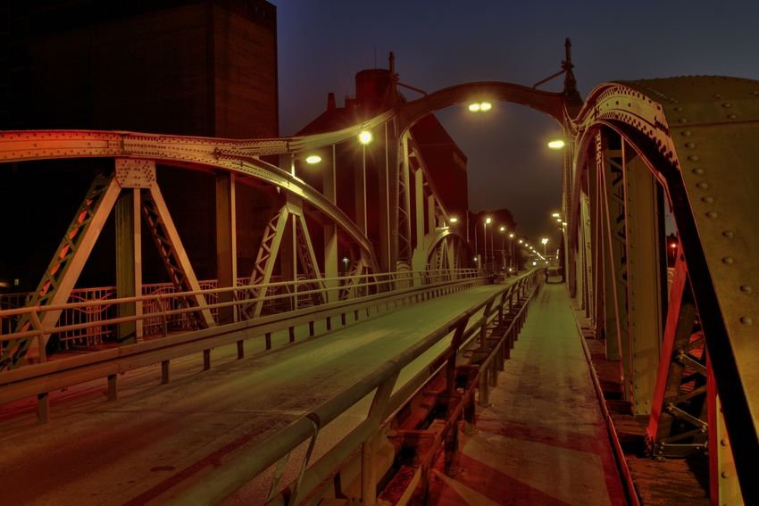 Alte Drehbrücke im Krefelder Hafen 2