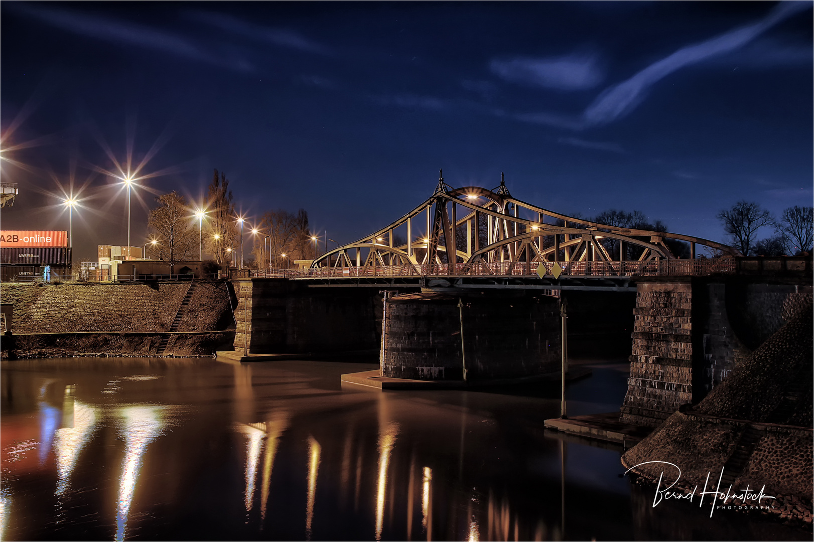 Alte Drehbrücke Rheinhafen Krefeld Uerdingen ....