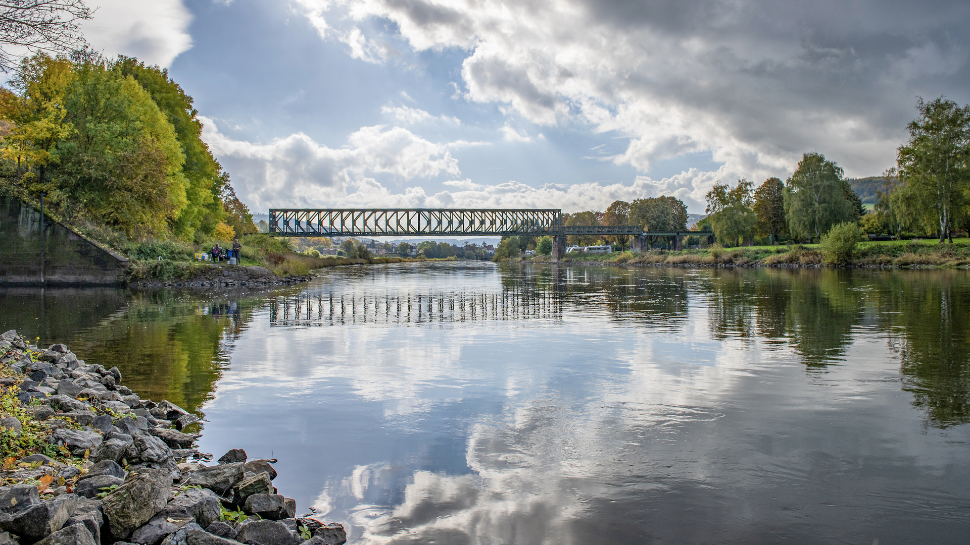 Alte Eisenbahnbrücke bei Bodenwerder