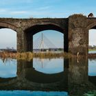 Alte Eisenbahnbrücke bei Wesel