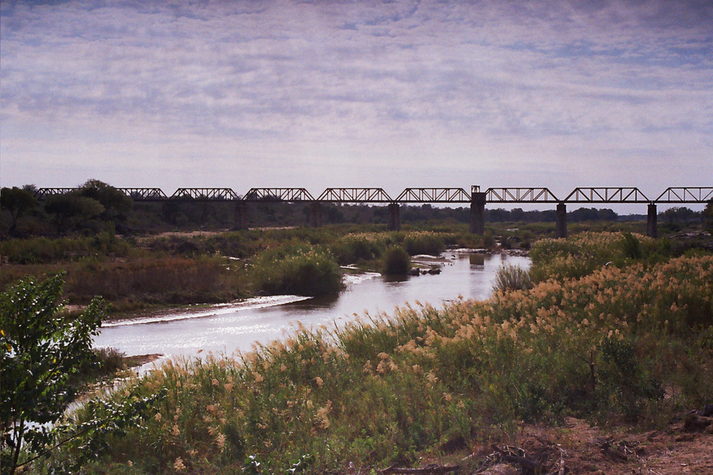 alte Eisenbahnbrücke im Krügerpark