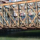 Alte Eisenbahnbrücke in Malaga-Stadt