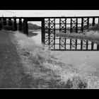 Alte Eisenbahnbrücke über den Sturgeon River, St. Albert, Alberta